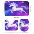 thumbnail image 3 of Unicorn in Galaxy Shower Curtain Waterproof Bathroom Curtain Set with Hooks Home Decor Bathroom Curtains 4pcs, 3 of 6