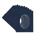 thumbnail image 3 of Navy Suede Picture Frame Mat for 20x30 Frames - Oval Opening for 18x27 Photos - 10 Mats, 3 of 7