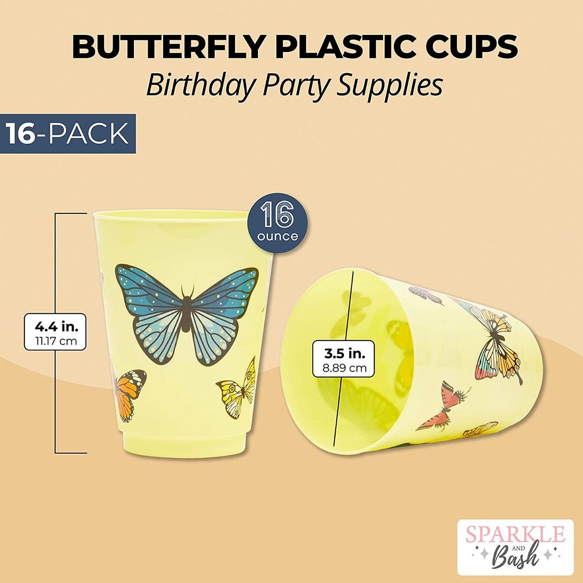 Vintage Plastic Tumblers Brown Plastic Cups With Metallic Silver  Butterflies 1970s Plastic Tumblers Butterfly Tumblers Butterfly Cup 