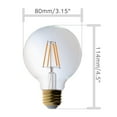 thumbnail image 4 of Bioluz LED G25 Vanity Filament Globe LED, 4 of 7