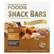California Gold Nutrition Foods, Variety Pack Snack Bars (Maple, Caramel, Peanut Butter), 12 Bars, 1.4 oz (40 g) Each