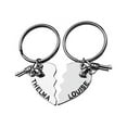 thumbnail image 2 of Art Attack Thelma & Louise Bonnie & Clyde Gun Revolver BFF Best Friends Broken Heart Partners in Crime Bandit Bag Charm Pendant Keychain (Thelma & Louise), 2 of 4