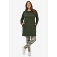 thumbnail image 2 of ellos Women's Plus Size French Terry Tunic Dress, 2 of 3