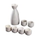 thumbnail image 2 of Juego de Sake de cerámica, recipiente para Sake de cerámica, juego de tazas, regalos artesanales creativos con 6 tazas, bebida de Sake tradicional, 2 of 8