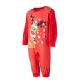thumbnail image 5 of Meihuid Family Matching Christmas Pajamas Set Cotton Xmas Deer Holiday Pajamas Sleepwear Dad Mom Kids PJs, 5 of 9