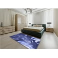 thumbnail image 5 of Ahgly Company Machine Washable Indoor Round Transitional Sky Blue Area Rugs, 6' Round, 5 of 7