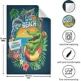 thumbnail image 3 of Tropical Beach Crocodile Tea Towels Set of 6 Hello Summer Kitchen Dish Cloth with Hanging Loop, 18"x28"Lint-Free Absorbent Towel for Kitchen Drying Wiping and Cleaning, 3 of 5
