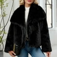thumbnail image 6 of Womens Winter Caots Ladies Warm Fashion Coat Jacket Winter Solid Turn Down Collar Outerwear, 6 of 9