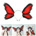 thumbnail image 2 of Fursuit Ear Accessory Butterfly Ear Hairhoop Women Roleplay Celebration Headwear, 2 of 21