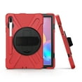 thumbnail image 6 of KIQ Galaxy Tab S7 Plus 12.4 Case, Heavy Duty Shield Case Shoulder Strap for Samsung Galaxy Tab S7+ 2020 [Shield Red], 6 of 9
