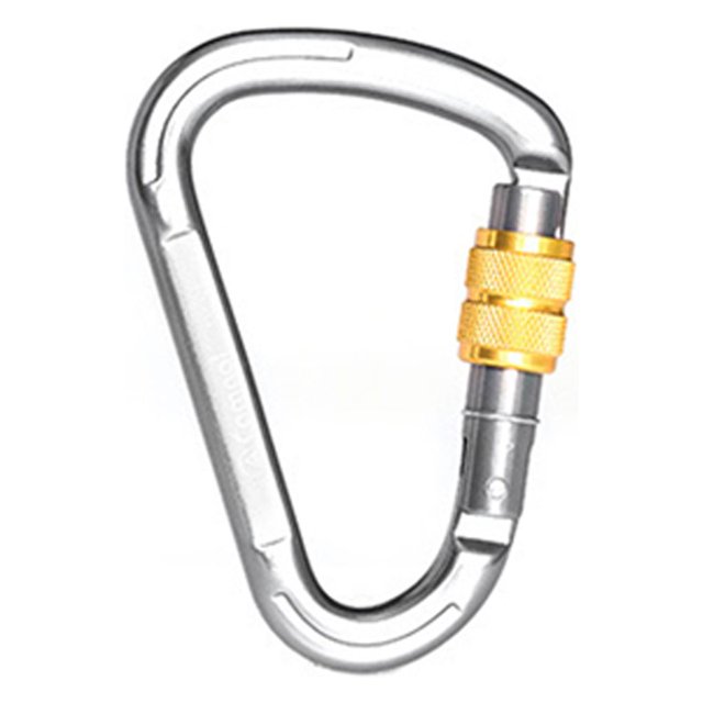 Wweixi Mousqueton 1/2/3 Résistant à l'Usure Technologie Avancée Grand Application Coloré Résistance aux Impacts Renforcée Pinces à Carabiner pour Extérieur Argent 1 Pce