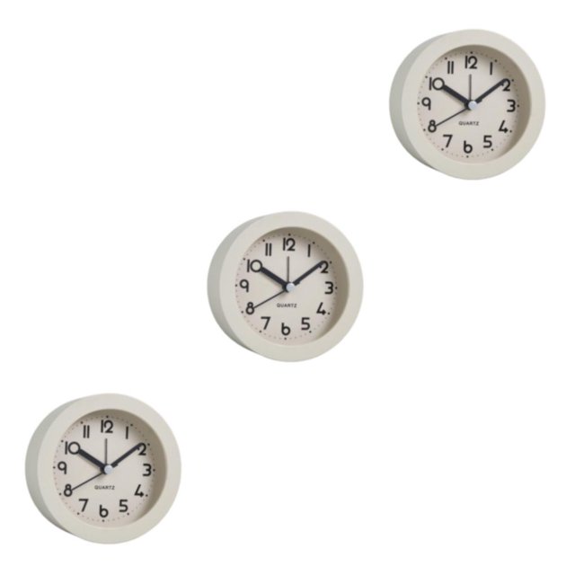 Reloj despertador Advancent de escritorio nórdico forma redonda luz de noche