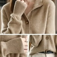 thumbnail image 4 of Fengactive Women's Knitted Cardigan Sweaters Vintage Button Front Long Sleeve Cardigan Shirts, 4 of 8