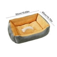 thumbnail image 3 of FeiFu All-in-One Soft Plush Pet Bed for Dogs Cats Thickened Warm Comfortable Calming Pet Nest Cozy Rest Bed for Small Medium Puppy Indoor Outdoor, 3 of 6