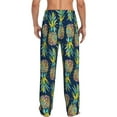 thumbnail image 3 of Haiem Colorful Pineapples Men's Pajama Pants Ultra Lightweight Pjs Bottoms Sleepwear Bottom Pants with Pocket Drawstring-XX-Large, 3 of 9
