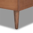 thumbnail image 6 of Baxton Studio Seren Mid-Century Modern Light Grey Fabric Upholstered and Walnut Brown Finished Wood Twin Size Platform, 6 of 10