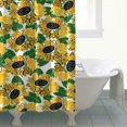 thumbnail image 3 of Ensemble de Rideau de Douche avec Doublure à Boutons-Pression, Rustique Neutre Rétro Boho (5) Rideaux de Douche Doublure de Douche Réutilisable, Rideaux de Salle de Bain en Polyester Décoratifs, 72x72 Pouces, 3 of 4