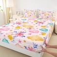 thumbnail image 3 of Homewish Child Teens Cartoon Flowers Full Size Sheets 4-Piece,Starry Sky Breathable Bed Sheets,Dreamy Princess Lightweight Sheet Sets,Ultra Soft Home Decor, 3 of 7