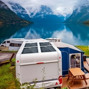 15 Watts Solar Panel Kit, High Efficiency Battery Charger With 50A Controller, 15x11 Portable Waterproof Solar Panel Set, Backup Power Emergency Power Supply For Camp RV Home Boat Caravan Rooftop