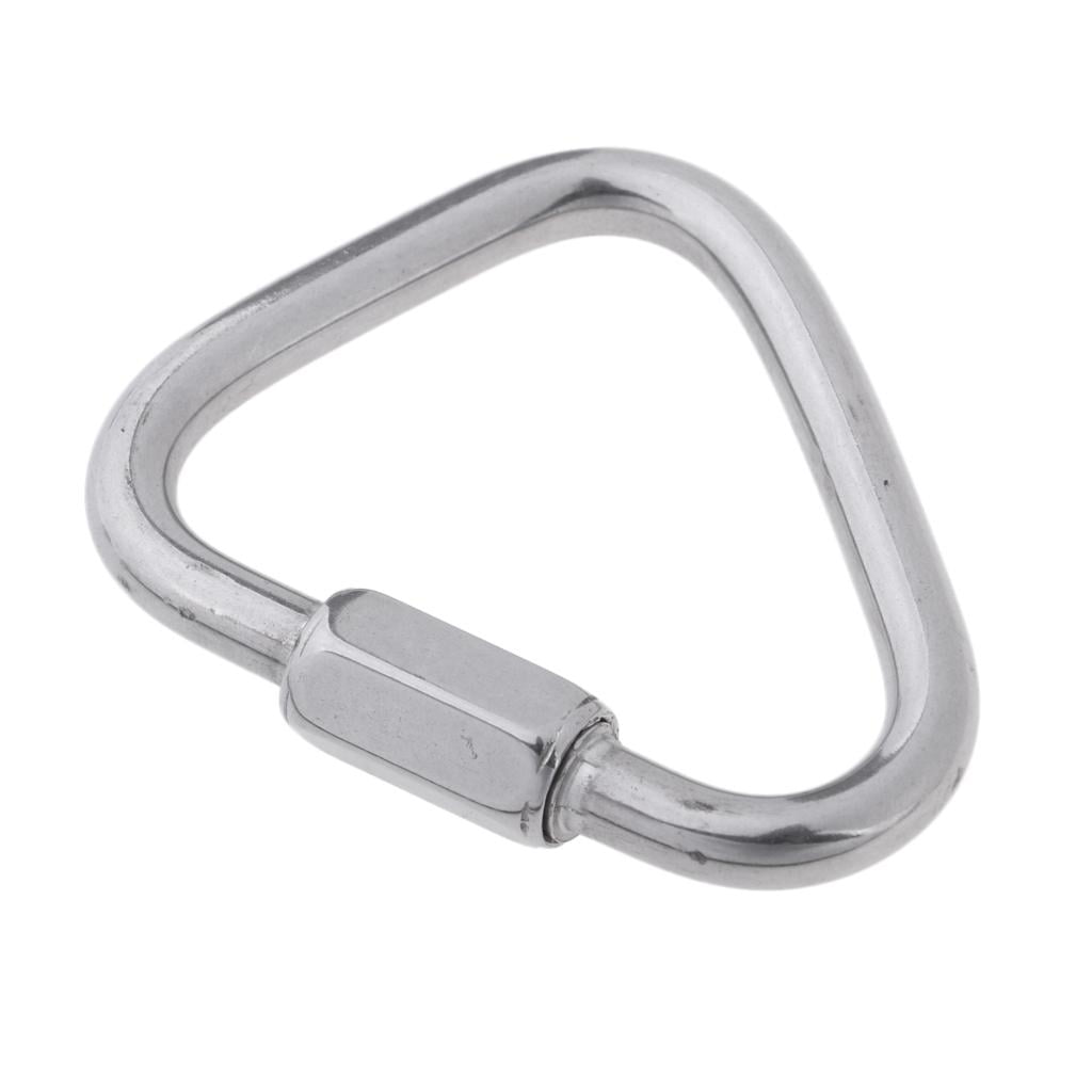 ACY Marine Stainless Carabiner Clip Snap Hook Clips Pack of 4-316 Stainless Steel Clips Marine Grade 