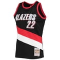 thumbnail image 2 of Men's Mitchell & Ness Clyde Drexler Black Portland Trail Blazers 1991/92 Hardwood Classics NBA 75th Anniversary Diamond, 2 of 3