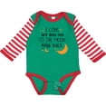thumbnail image 3 of Inktastic I Love My Big Sis to the Moon and Back Boys or Girls Long Sleeve Baby Bodysuit, 3 of 5