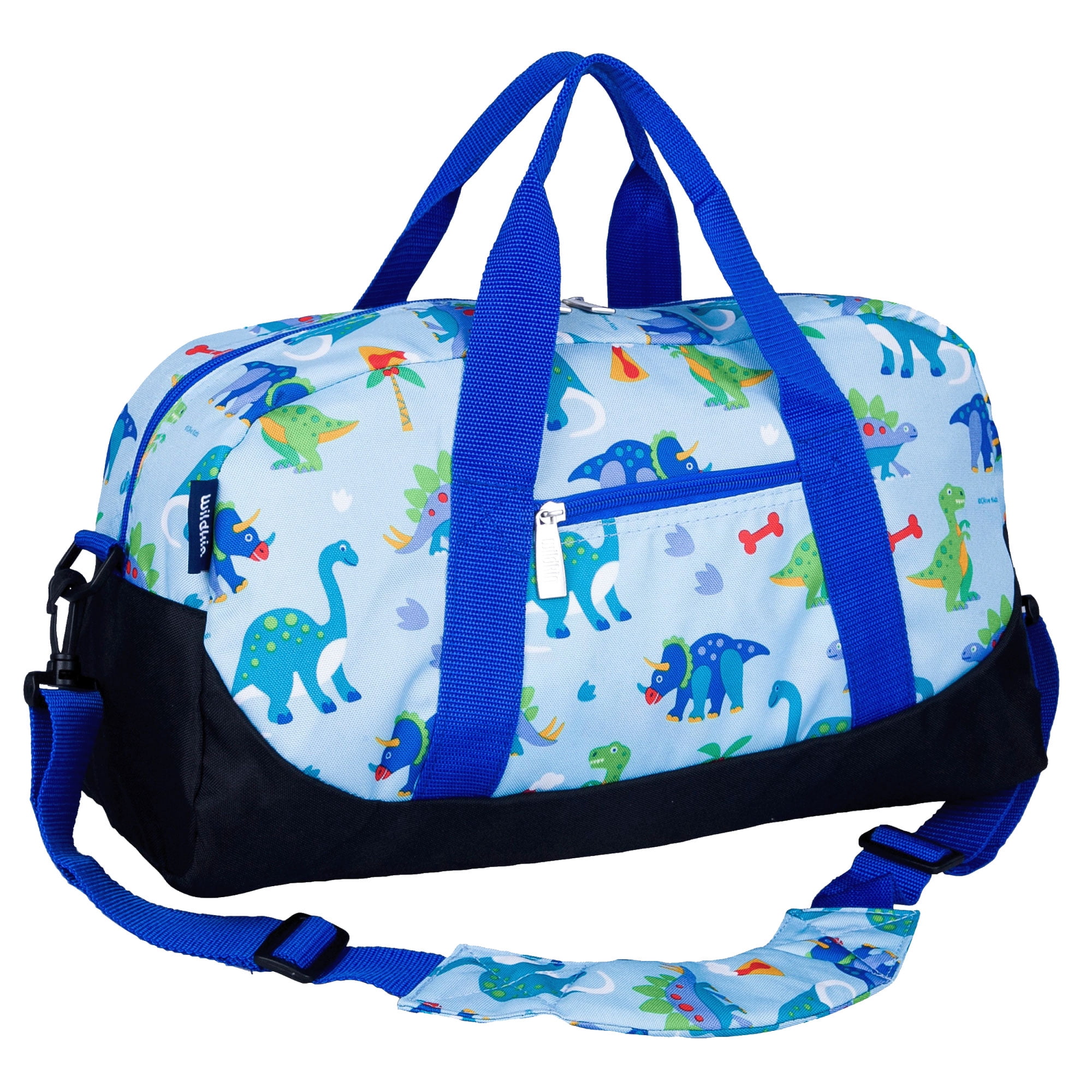 Wildkin Kids 18” Dinosaur Land Overnighter Duffel Bag, Blue