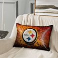thumbnail image 3 of Funda de almohada de satén de los Steelers, 20 x 30 pulgadas, funda de almohada para dormitorio de estudiantes, funda de almohada para sofá, funda de almohada rectangular, 3 of 8