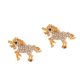 thumbnail image 1 of moda oreja caballo pendientes joyería regalos oro Sunnimix Unicornio Ear Stud, 1 of 8