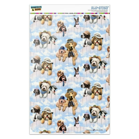 Dogs Puppies Club Pattern Home Business Office Sign