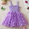 thumbnail image 3 of Toddler Butterfly Tutu Dress Princess Girl Wedding Pageant Birthday Party Dress, 3 of 3