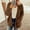 Brown, variant on LSLJS Women's Fall Winter Cardigans Long Sleeve Button V-Neck Pullover Tops Open Front Casual Lightweight Sweater