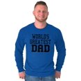 thumbnail image 3 of Father's Day World's Greatest Dad Men's Long Sleeve Tee T Shirt Brisco Brands X, 3 of 6