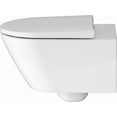 thumbnail image 3 of Duravit 257709 D-Neo Wall Mounted Round Toilet Bowl Only - White with HygieneGlaze, 3 of 6