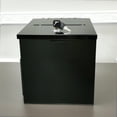 thumbnail image 3 of FixtureDisplays® Black Metal Donation Box Collection Box Tithes Offering Drop Ballet 8.5X8X9.5 10918-BLACK-RIVETP, 3 of 12