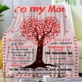 thumbnail image 2 of Mom Blanket from Daughter Son Mom Gifts I Love You Mom Blanket Birthday Gifts for Mothers Soft Cozy Warmer Fuzzy Bed Throw Blanket for Birthday Mothers Day Christmas 50"x60", 2 of 6