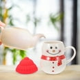 thumbnail image 6 of Christmas Mug Snowman Big Coffee with Lid Creative Miss, 6 of 6