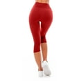 thumbnail image 4 of Babcutegg Capri Pants for Women Gym Wear High Waist Athletic Womens Outfit Red, 4 of 7