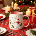 thumbnail image 7 of Christmas Ceramic Mugs Cute Xmas Coffee Cups with Santa Claus Reindeer Snowman Sleigh Handle Holiday Mug for Hot Beverages, 7 of 7