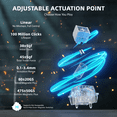 thumbnail image 6 of ATTACK SHARK R68 HE 60% Wired RGB Gaming Keyboard, Hall Effect Magnetic Switches, 8000Hz Polling Rate, Rapid Trigger, PC/Mac Compatible, White, 6 of 11