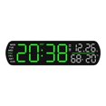 thumbnail image 4 of AFQH LED Digital Alarm Clock Temperature Humidity Date Brightness Adjustable 2 Alarms, 4 of 11