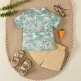 thumbnail image 4 of TAIAOJING Kid Toddler Boy Clothes Outfit Toddler Boys Girls Short Sleeve Easter Rabbit Prints T Shirt Tops Shorts Gentleman Outfits For 6-12 Months, 4 of 6
