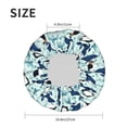 thumbnail image 4 of Kdxio Penguins Dolphins Whales Print Shower Cap for Women,Elastic and Reusable,Double Waterproof Layers Bathing Hat, 4 of 6