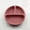 Dark red, variant on 1-Piece Silicone 3-Compartment Dinner Plate - Children's Dinner Plate with Suction Cup and Divider - Baby and Infant Food Bowl