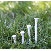 Pride Golf Tees – 2.75 Wood, White, 90 Count – Durable, Classic Golf Tees for Golf, Consistent Drives