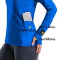 thumbnail image 3 of Bosfbaoi Women's UPF 50+ Hooded Long Sleeve Sun Protection Shirt with Pockets Lightweight Breathable Pullover Sweatwear Shirts, Outdoor Hiking Running Workout Top Size S-XXL, 3 of 5