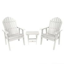 Highwood 3-pc Hamilton Deck Chair Set with Folding Side Table - Outdoor, Eco-friendly, Synthetic Wood