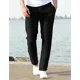 thumbnail image 5 of Pantalones Casuales De Lino De Algodón Sueltos Para Hombres, 5 of 7