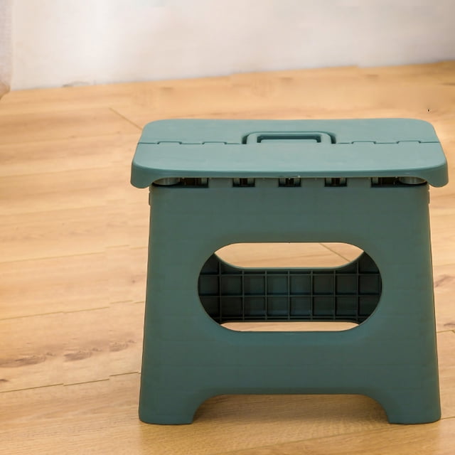 Step Stool Portable Step Stool Plastic Footstool Adults Step Stool Kids Step Stool Folding Step Stool Portable Strong Space Saving Plastic Footstool For Adults And Kids Light Green