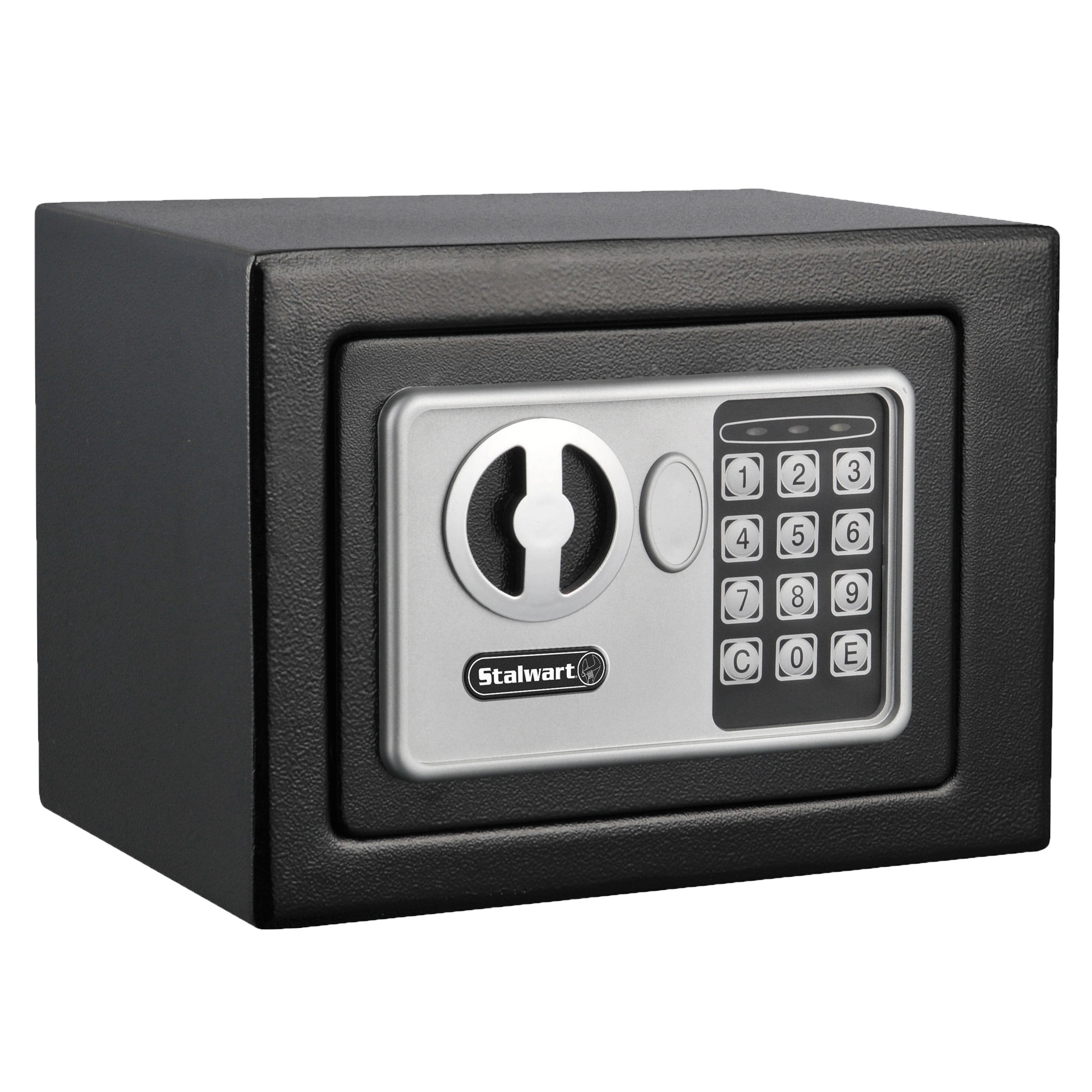 STALWART Digital Security Safe Box for Valuables Compact Steel Lock